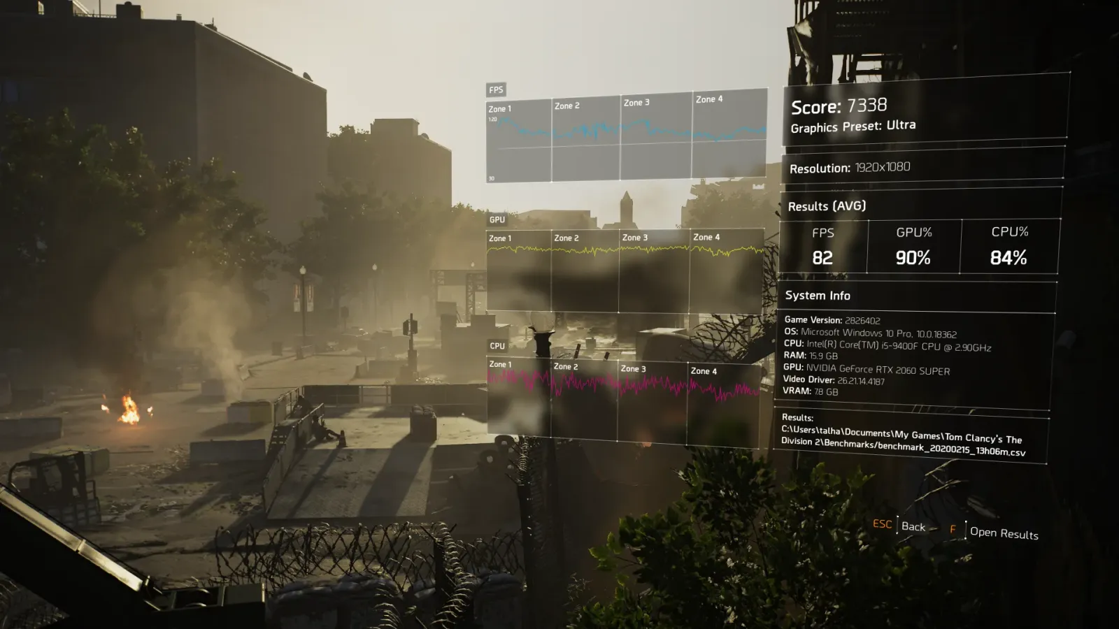 The Division 2 Ultra 1440p