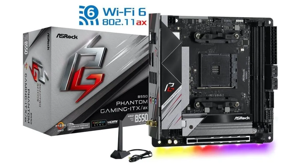 ASRock B550 Phantom Gaming ITX ax