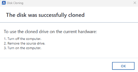Acronis True Image 9 Success