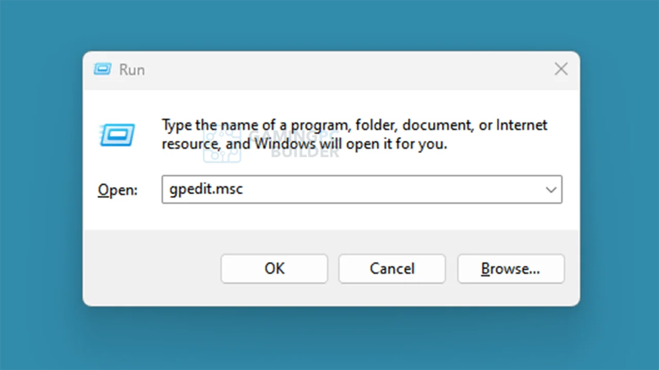 start group policy editor