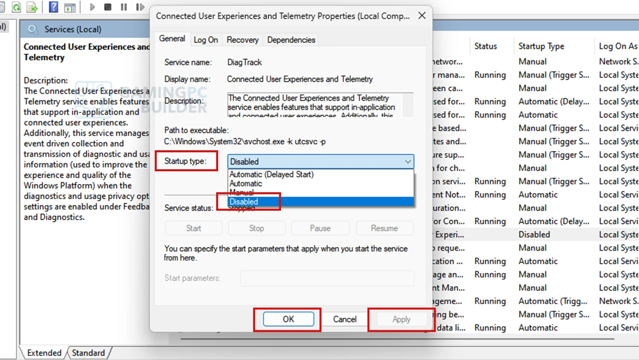 Connected User Experiences and Telemetry step 2