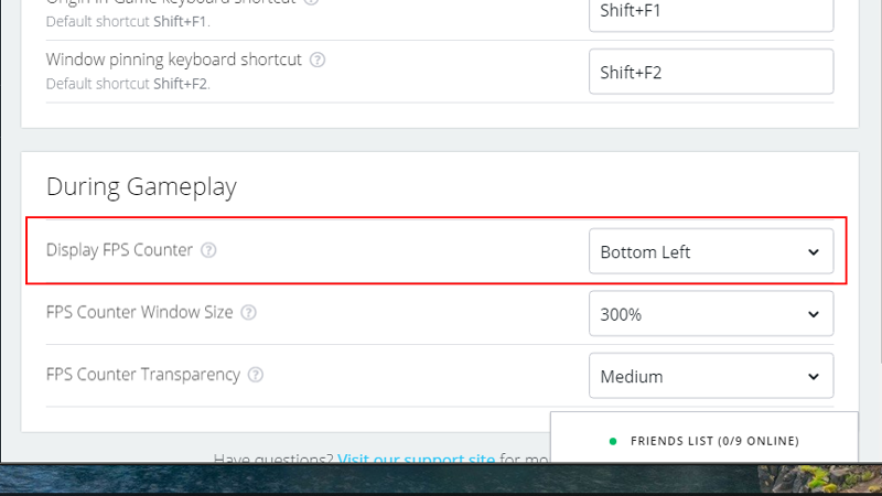 How to Show FPS Counter