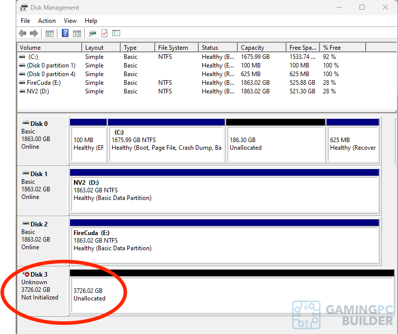 Step 2 Disk Management Overview