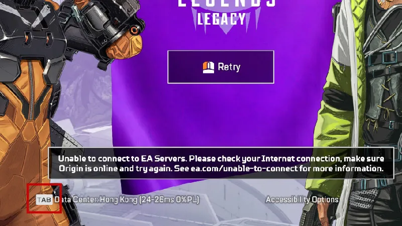 apex legends no servers found