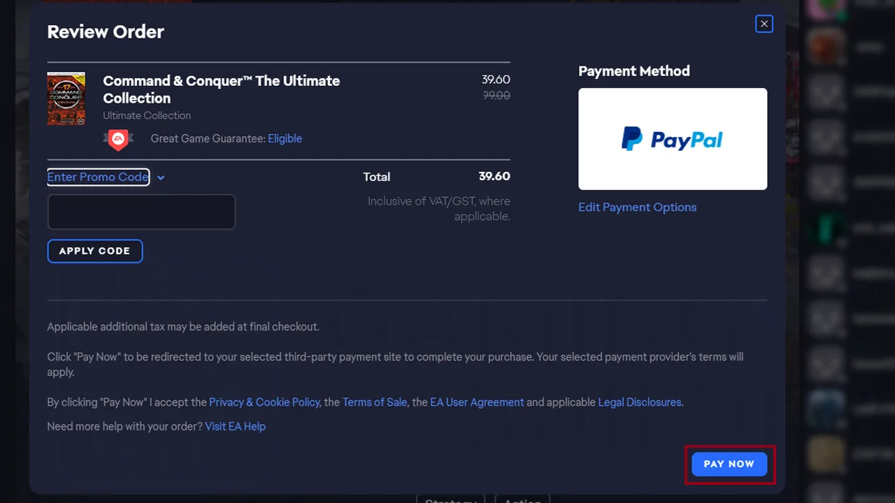 How To Buy Games on EA App Using PayPal