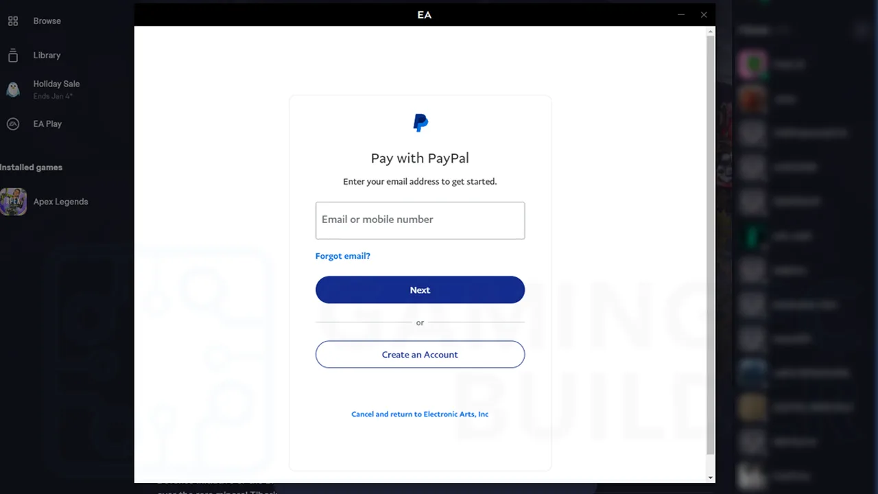 How To Buy Games on EA App Using PayPal