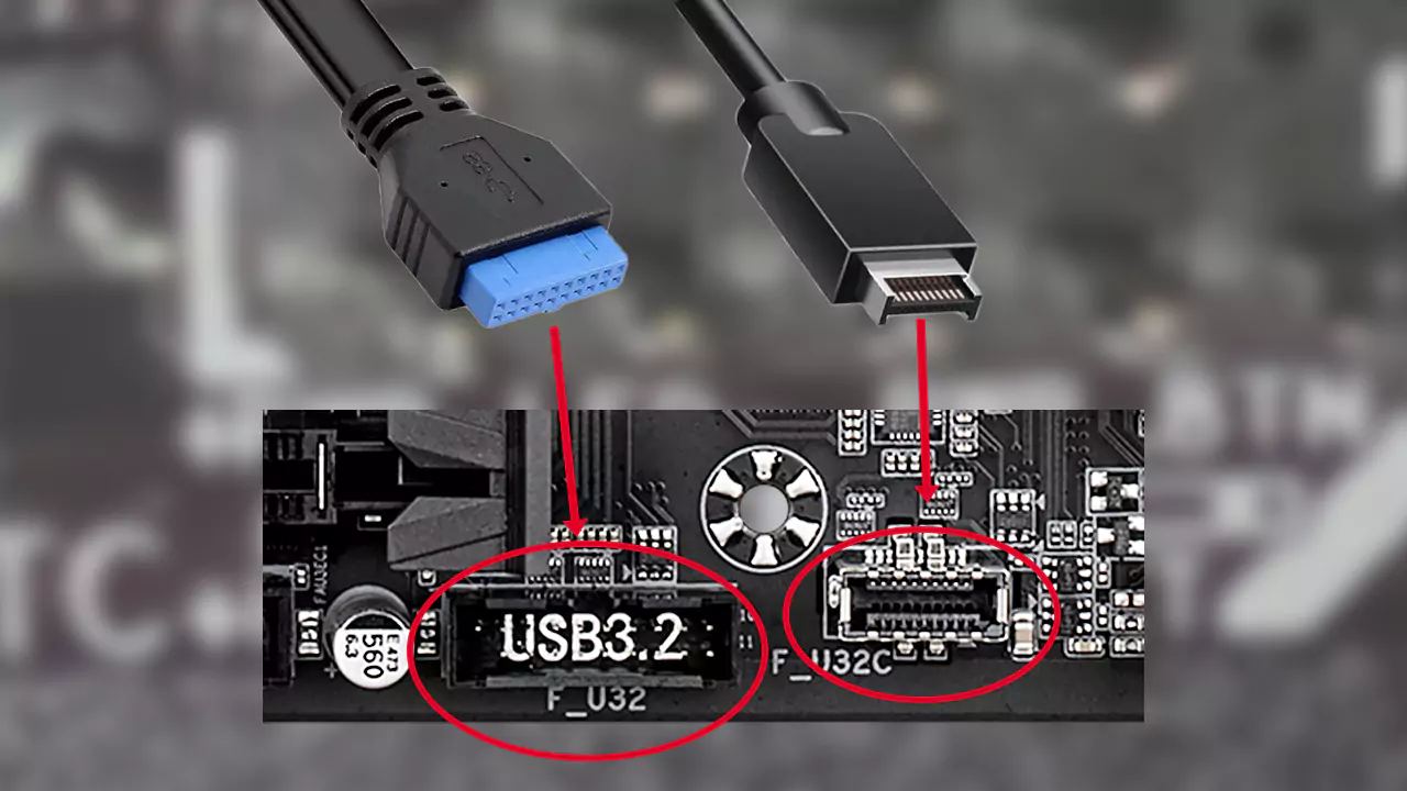 front panel case connectors