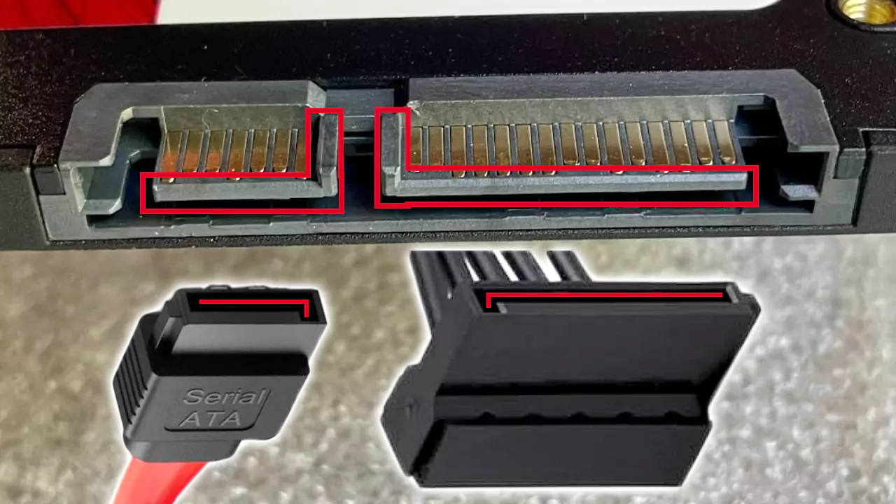 connect sata cables