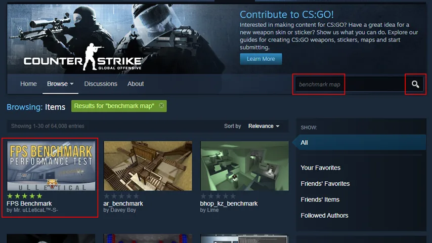 CSGO Benchmark Map