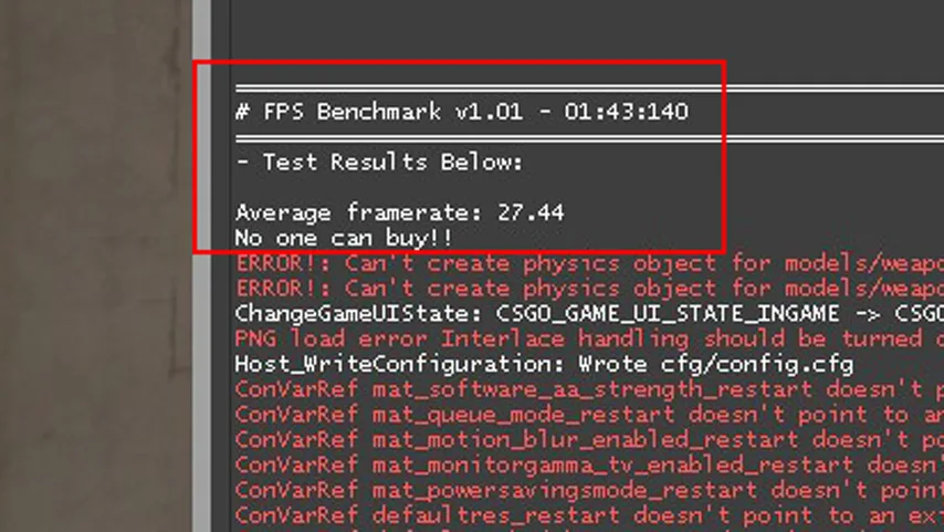 CSGO Benchmark Map