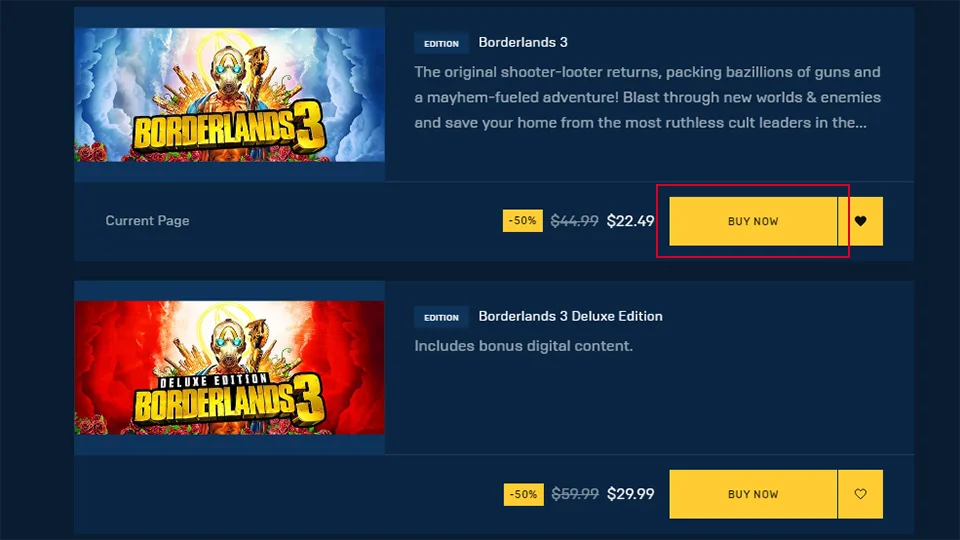 Buy Games on Epic Games Using PayPal