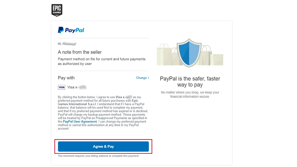 Buy Games on Epic Games Using PayPal