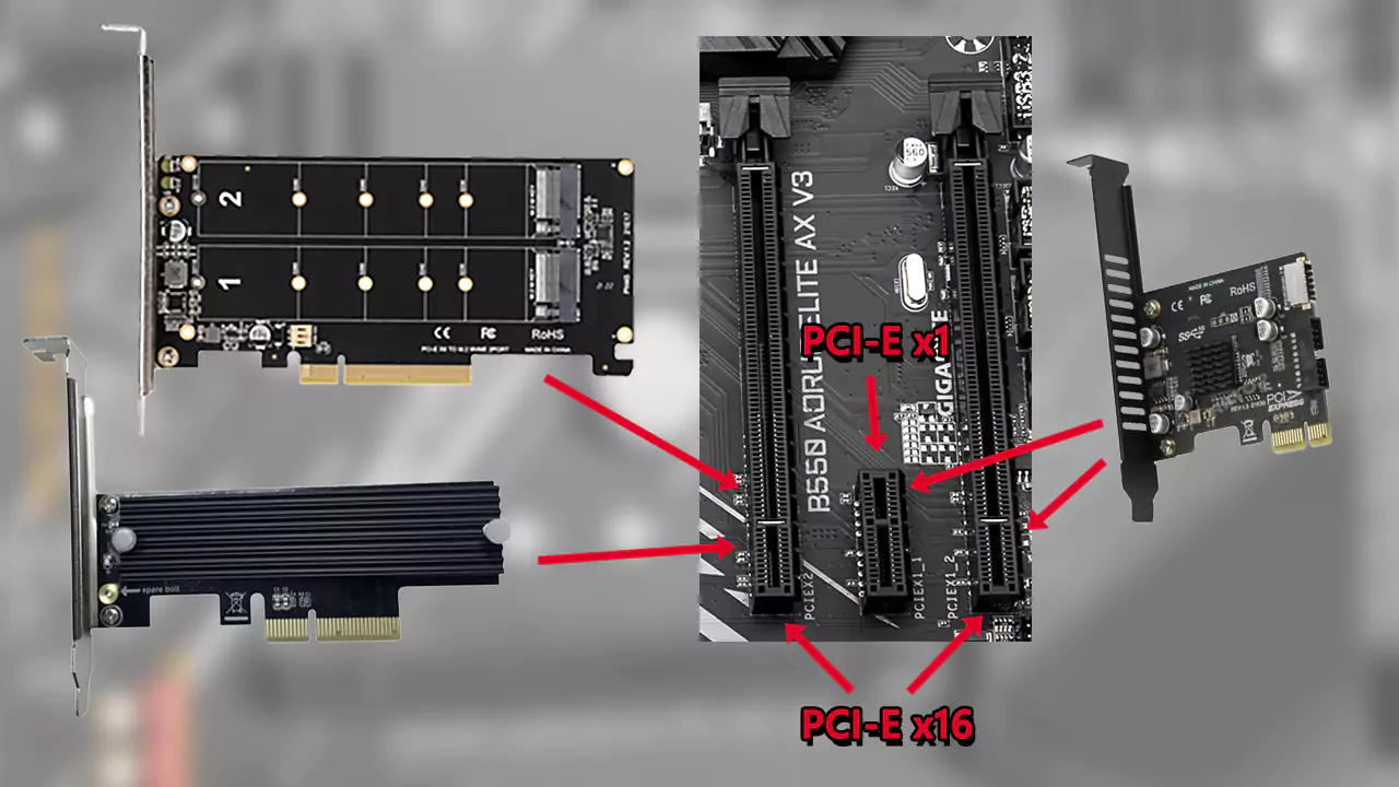 install pci-e cards