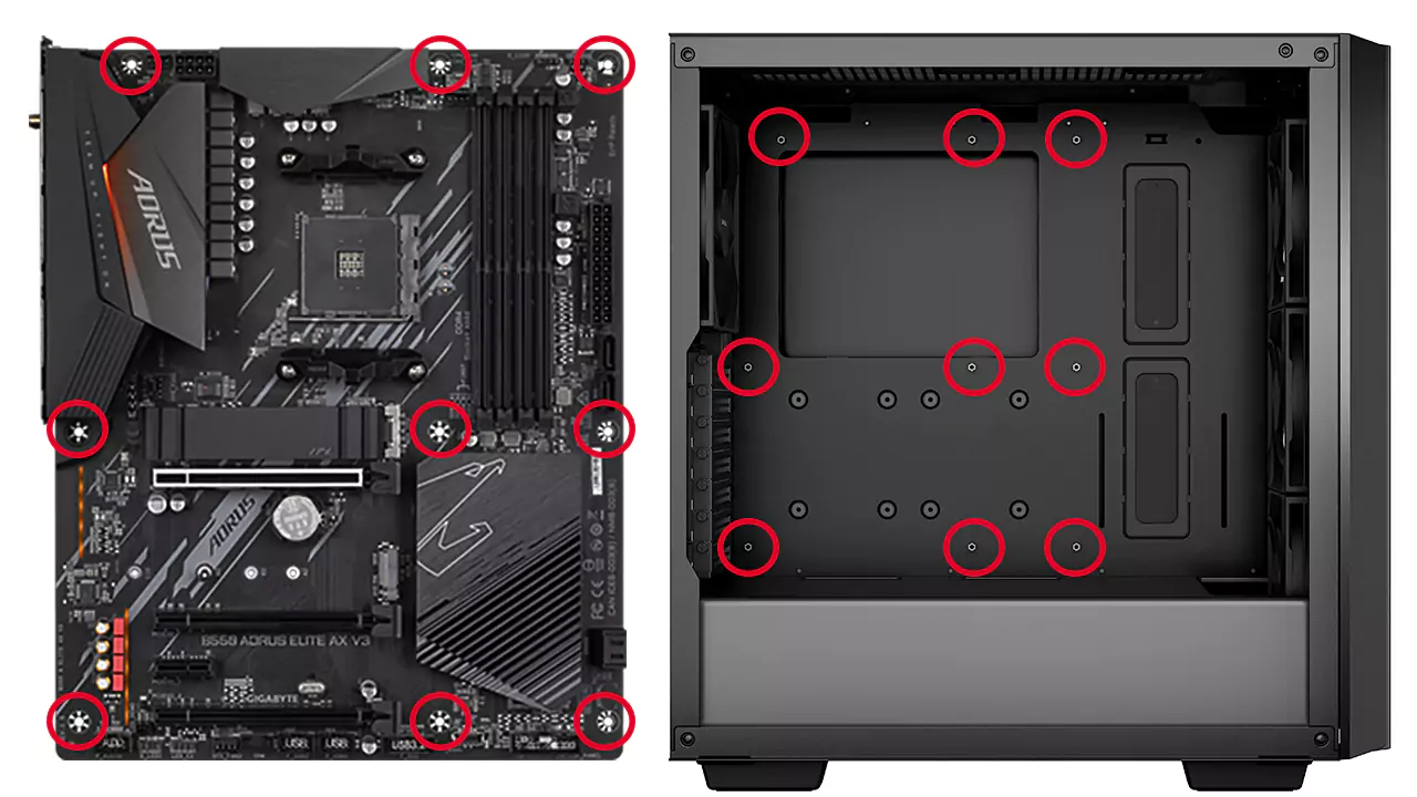 motherboard standoffs