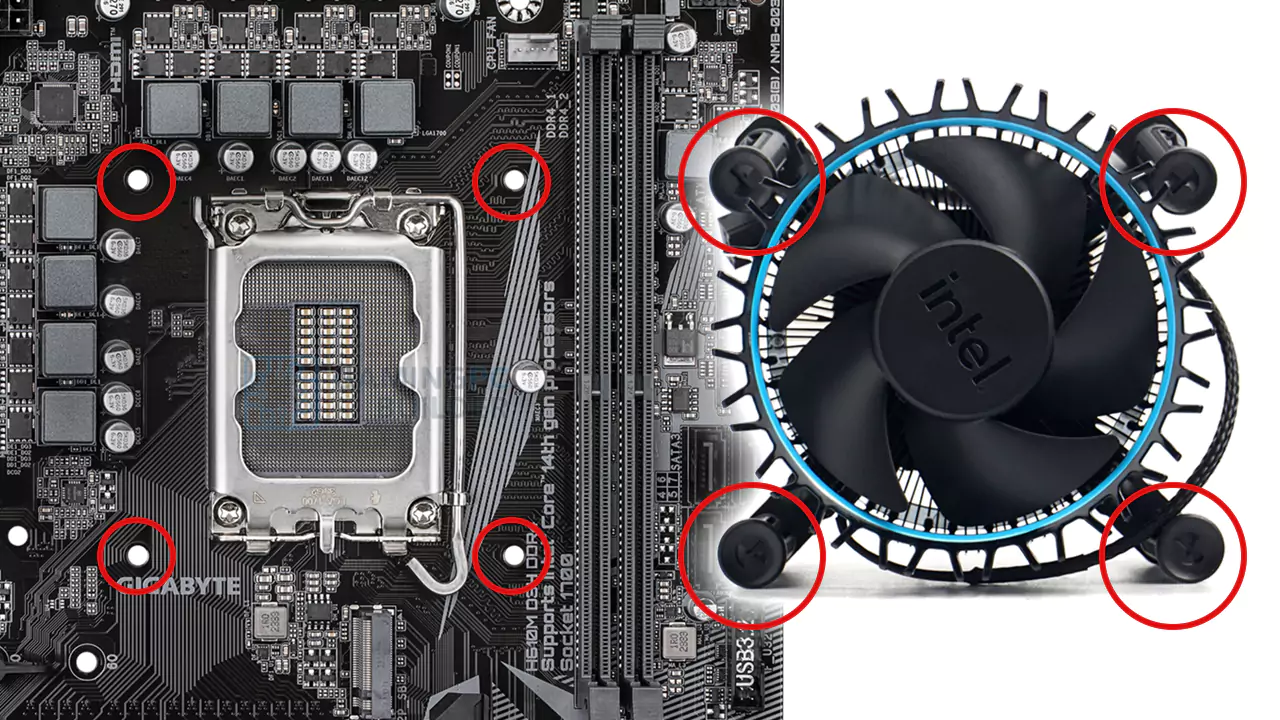 Install Intel Cooler RM1 RS1