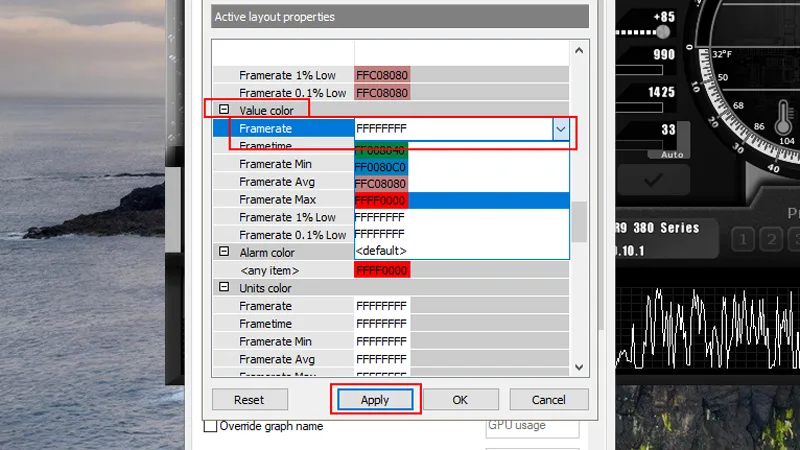 MSI Afterburner Overlay Customization Guide