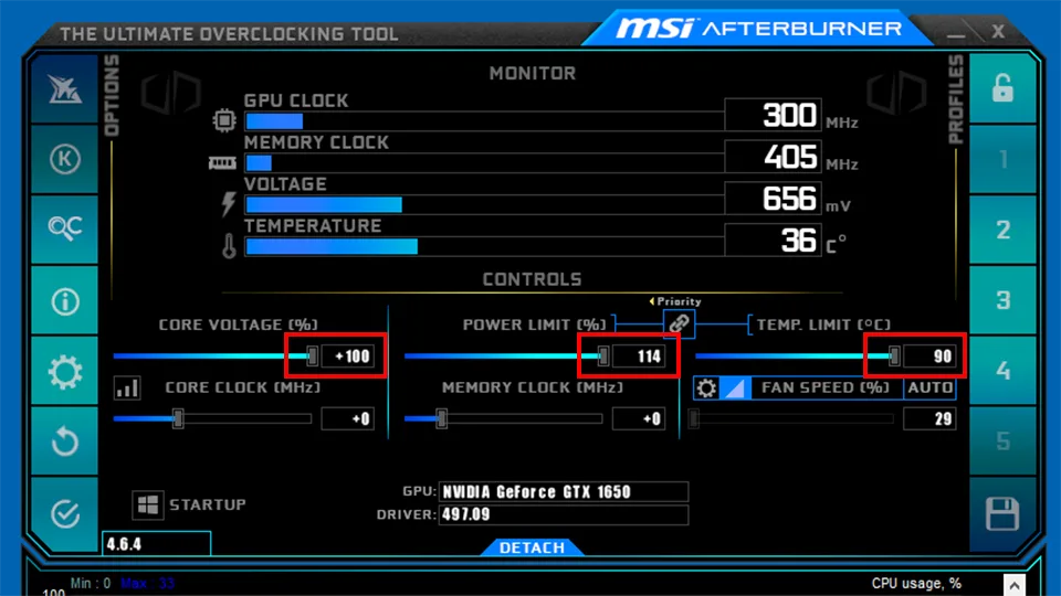 Overclock Graphics Card Using MSI Afterburner