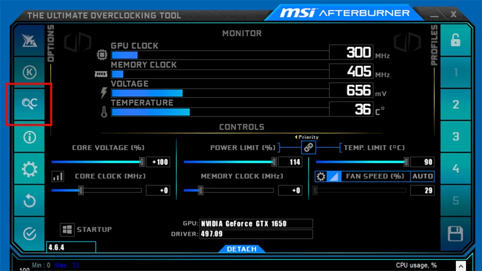Overclock Graphics Card Using MSI Afterburner