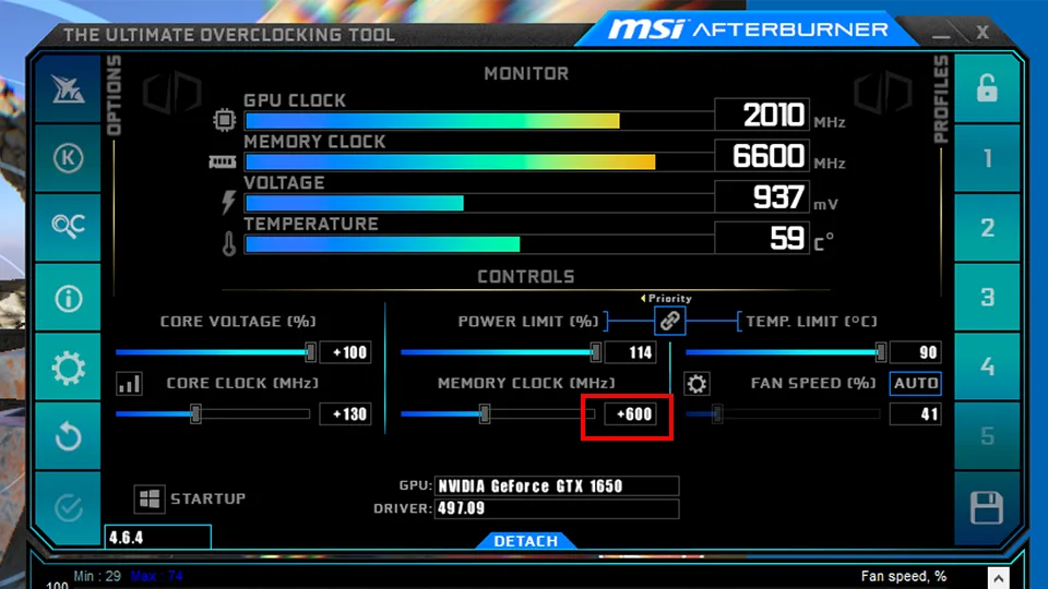 Overclock Graphics Card Using MSI Afterburner
