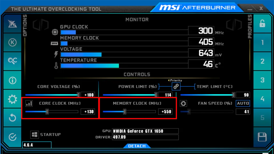 Overclock Graphics Card Using MSI Afterburner