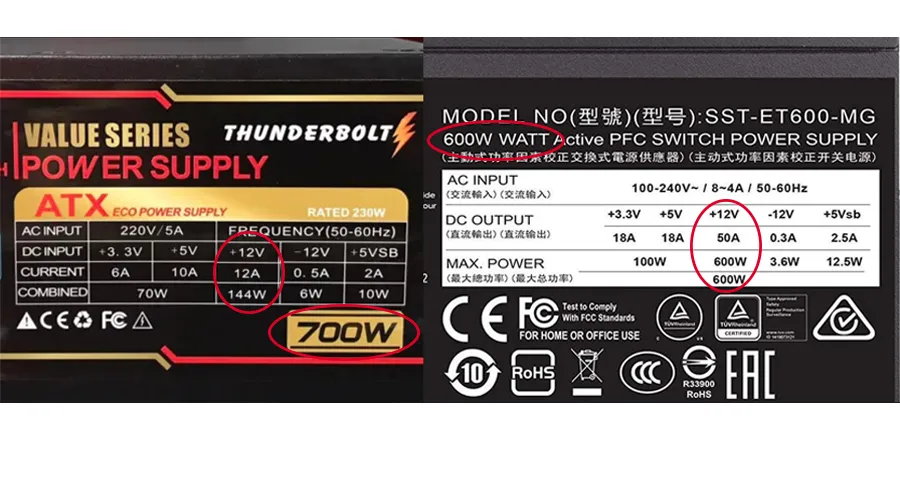 Fake 80 Plus PSU