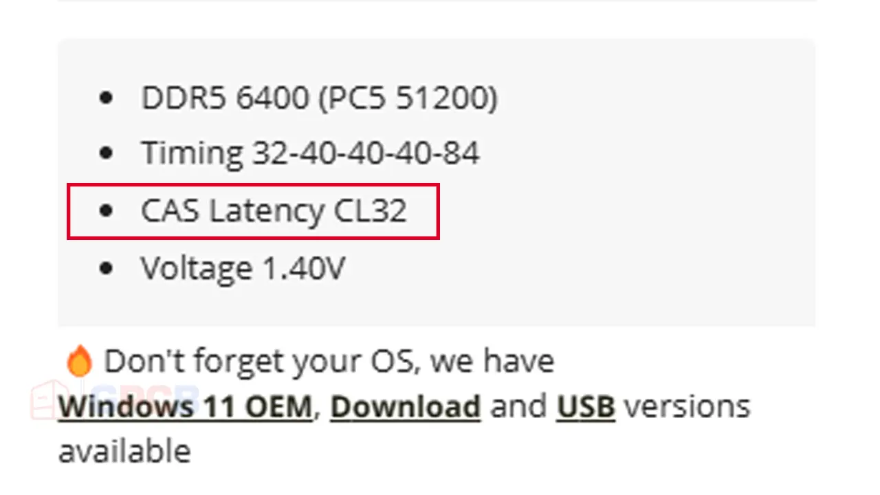 RAM CAS Latency