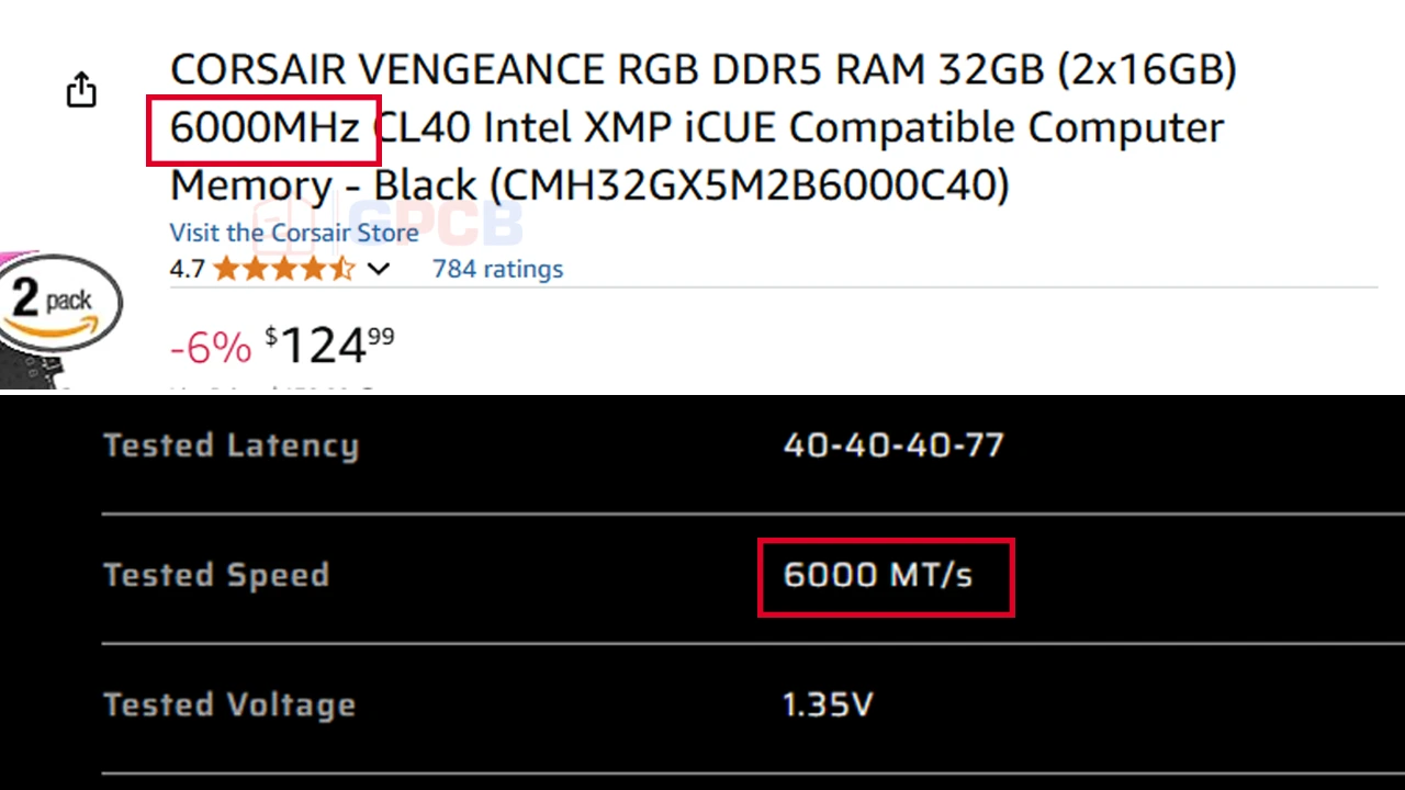 RAM Speed MTs vs MHz