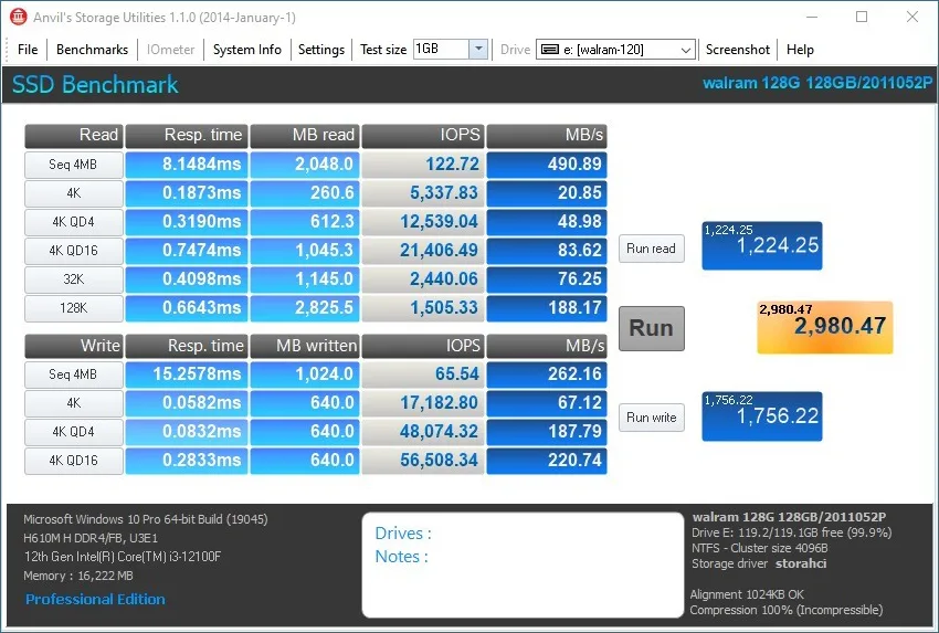 Walram Benchmark